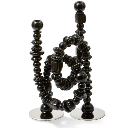 Pols Potten Kerzenhalter Beads von Pols Potten Schwarz