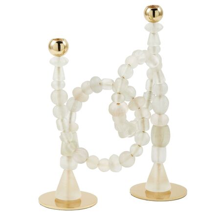 Pols Potten Kerzenhalter Beads von Pols Potten Weiss