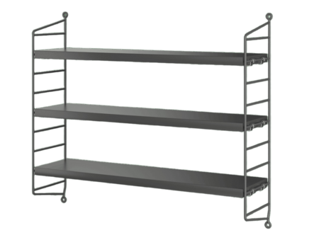 String Furniture String Pocket Dunkelgrau / Dunkelgrau