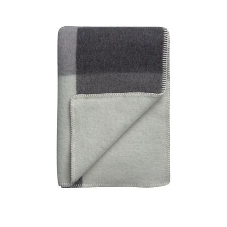 Røros Tweed Lammwolldecke Syndin 135 x 200 cm von Røros Tweed Slate