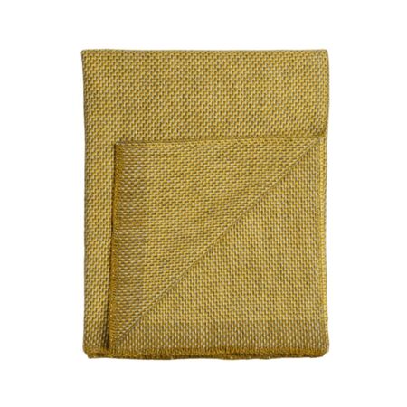 Røros Tweed Lammwolldecke Una 150 x 200 cm von Røros Tweed Ocker