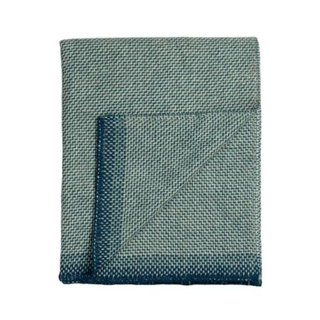 Røros Tweed Lammwolldecke Una 150 x 200 cm von Røros Tweed Blau