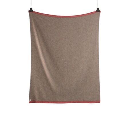 Røros Tweed Lammwolldecke Una 150 x 200 cm von Røros Tweed Grün/Rot