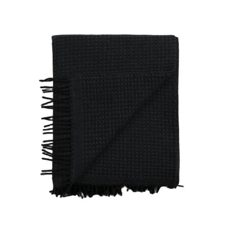 Røros Tweed Lammwolldecke Vega 150 x 210 cm von Røros Tweed Schwarz