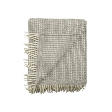 Røros Tweed Lammwolldecke Vega 150 x 210 cm von Røros Tweed Grau