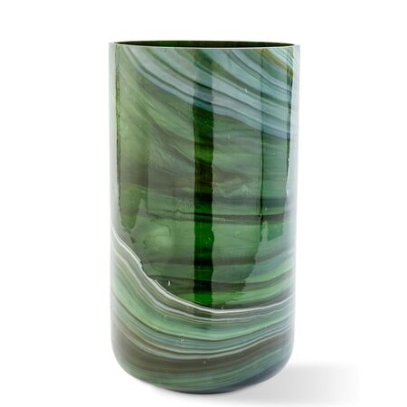 Pols Potten Glasvase Marbled von Pols Potten Dunkelgrün