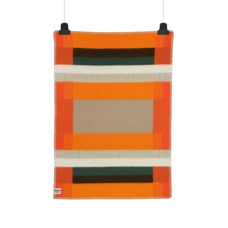 Røros Tweed Baby Lammwolldecke Mikkel 67 x 100 cm von Røros Tweed Orange