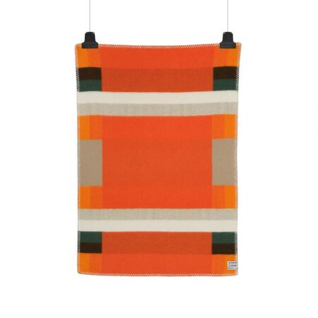 Røros Tweed Baby Lammwolldecke Mikkel 67 x 100 cm von Røros Tweed Orange