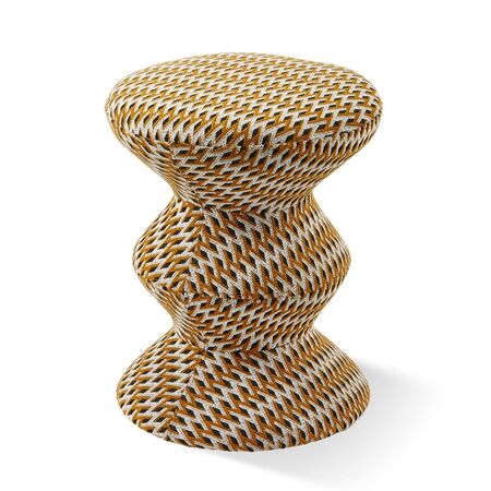 Pols Potten Polsterhocker Zig Zag Soft von Pols Potten Ocker