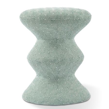 Pols Potten Polsterhocker Zig Zag Soft von Pols Potten Hellgrün