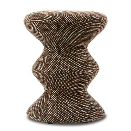 Pols Potten Polsterhocker Zig Zag Soft von Pols Potten Dunkelbraun