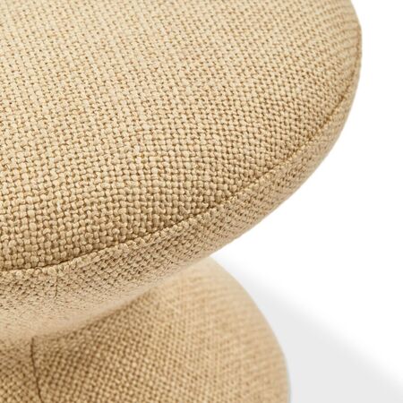 Pols Potten Polsterhocker Zig Zag Soft von Pols Potten Beige