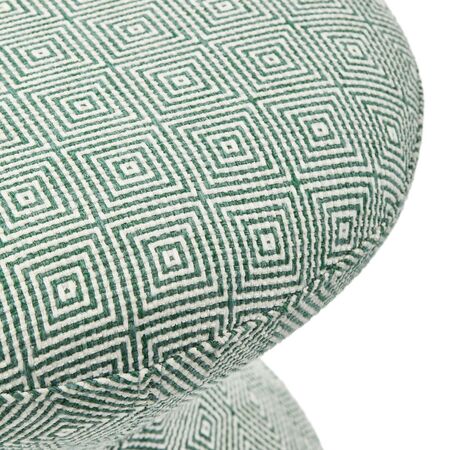 Pols Potten Polsterhocker Zig Zag Soft von Pols Potten Hellgrün