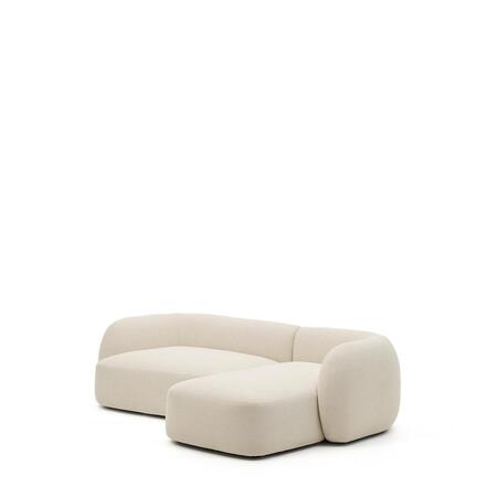 Kave Home 3-Sitzer Bouclé Sofa Martina von Kave Home Links, Off-White - Bouclé