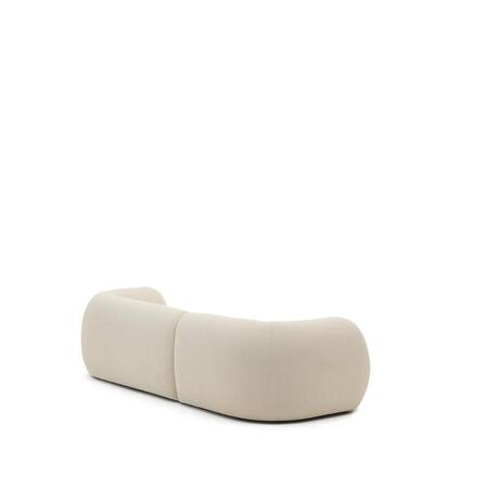 Kave Home 3-Sitzer Bouclé Sofa Martina von Kave Home Links, Off-White - Bouclé