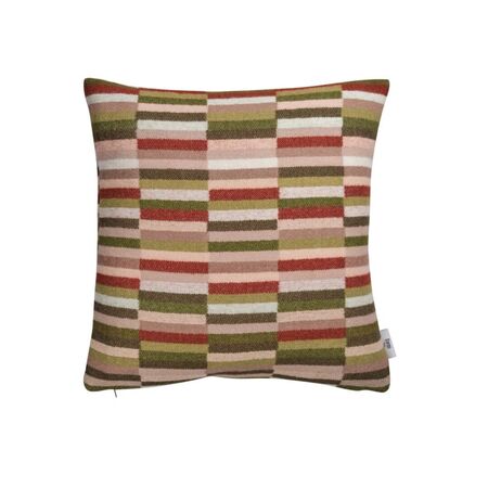 Røros Tweed Lammwollkissen Ida 50 x 50 cm von Røros Tweed Olive Burgundy
