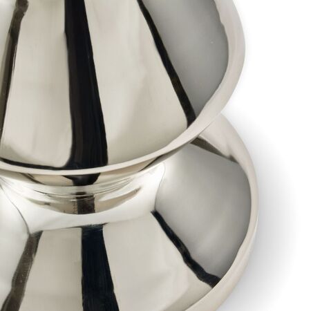 Pols Potten Metallhocker Zig Zag von Pols Potten Silber