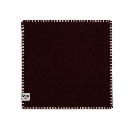 Røros Tweed Sitzkissen aus Lammwolle Stemor im 4er Set von Røros Tweed Weinrot