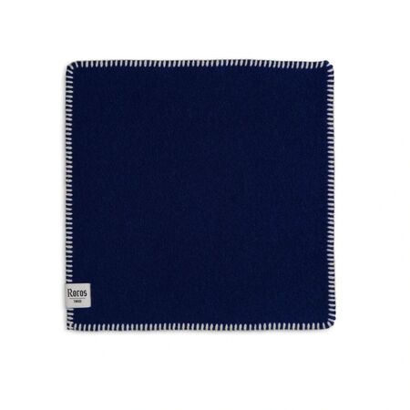 Røros Tweed Sitzkissen aus Lammwolle Stemor im 4er Set von Røros Tweed Tiefblau