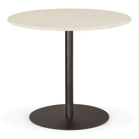 Ethnicraft_26516_Blend_dining_table_varnished_Microcement_Off_White_top_round_with_base_metal_Dark_Bronze_front_cut_HQ