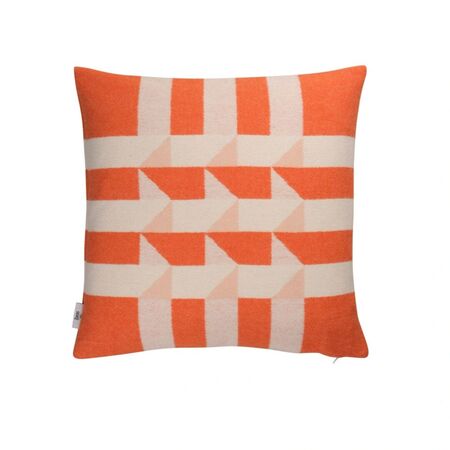 Røros Tweed Lammwollkissen Kvam 50 x 50 cm von Røros Tweed Orange