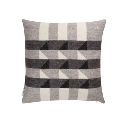 Røros Tweed Lammwollkissen Kvam 50 x 50 cm von Røros Tweed Greyscale