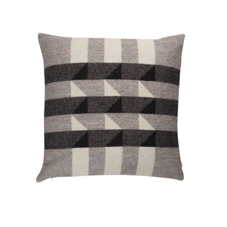 Røros Tweed Lammwollkissen Kvam 50 x 50 cm von Røros Tweed Greyscale