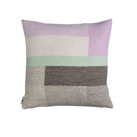 Røros Tweed Lammwollkissen Mikkel 50 x 50 cm von Røros Tweed Grau