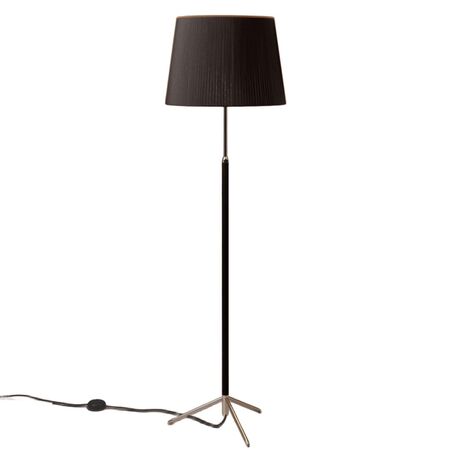 Santa & Cole Stehleuchten Pie de Salón G1 von Santa & Cole Black Ribbon, Chrome-Plated