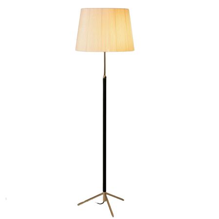 Santa & Cole Stehleuchten Pie de Salón G1 von Santa & Cole Natural Ribbon, Polished Brass