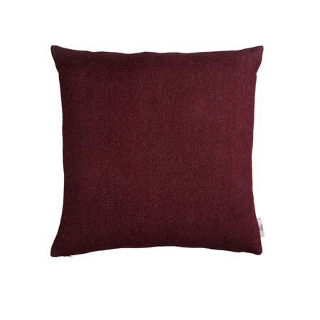 Røros Tweed Lammwollkissen Stemor 50 x 50 cm von Røros Tweed Weinrot