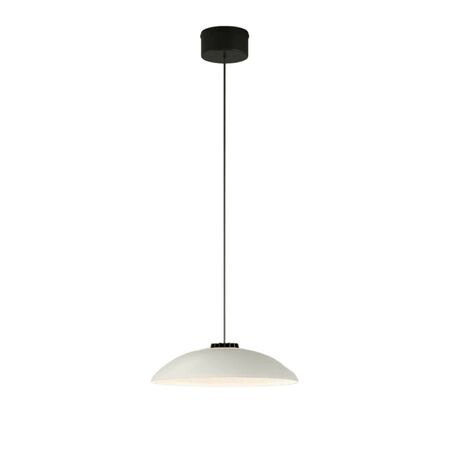 Santa & Cole Pendelleuchte HeadLed Metallic S von Santa & Cole White, 8 M / 315", Black Surface Dimmable 1-10V