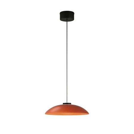 Santa & Cole Pendelleuchte HeadLed Metallic S von Santa & Cole Hematite Red, 8 M / 315", Black Surface (Not Dimmable)