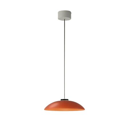 Santa & Cole Pendelleuchte HeadLed Metallic S von Santa & Cole Hematite Red, 8 M / 315", White Surface Dimmable 1-10V