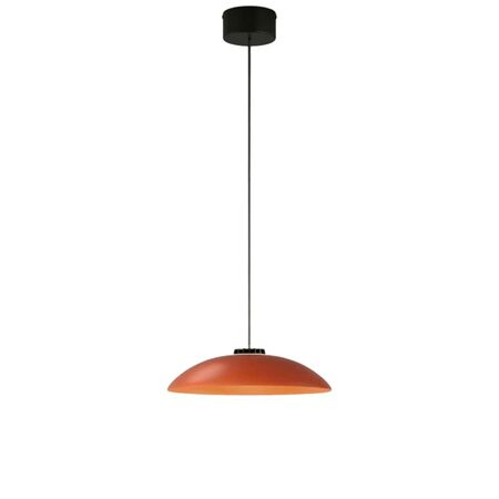 Santa & Cole Pendelleuchte HeadLed Metallic S von Santa & Cole Hematite Red, 3 M / 118.1", Black Surface (Not Dimmable)