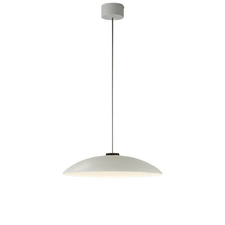 Santa & Cole Pendelleuchte HeadLed Metallic M von Santa & Cole White, 3 M / 118.1", White Surface Dimmable DALI