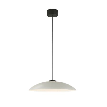 Santa & Cole Pendelleuchte HeadLed Metallic M von Santa & Cole White, 8 M / 315", Black Surface Dimmable 1-10V
