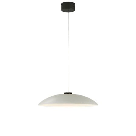 Santa & Cole Pendelleuchte HeadLed Metallic M von Santa & Cole White, 3 M / 118.1", Black Surface Dimmable DALI