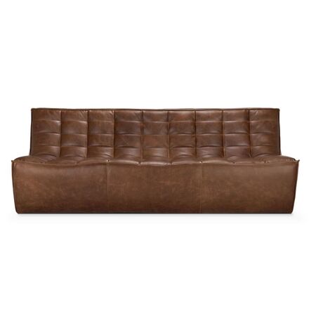 Ethnicraft N701 Modulsofa 3-Sitzer 3-Sitzer / B: 210 cm, Chestnut