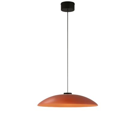 Santa & Cole Pendelleuchte HeadLed Metallic M von Santa & Cole Hematite Red, 3 M / 118.1", Black Surface (Not Dimmable)