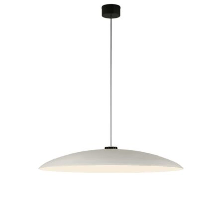 Santa & Cole Pendelleuchte HeadLed Metallic L von Santa & Cole White, 3 M / 118.1", Black Surface Dimmable DALI