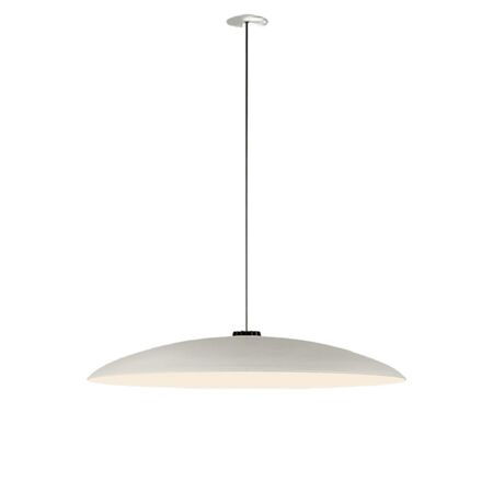 Santa & Cole Pendelleuchte HeadLed Metallic L von Santa & Cole White, 3 M / 118.1", White Built-In (Not Dimmable)