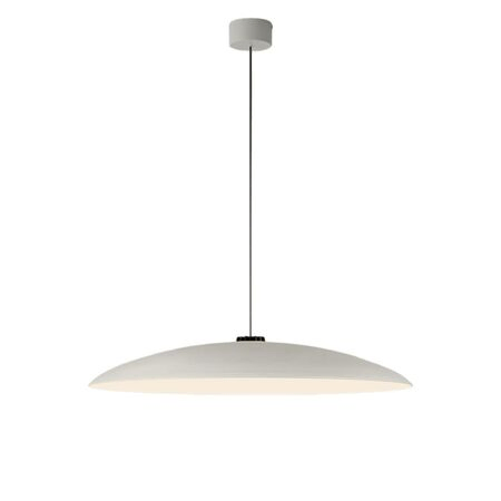 Santa & Cole Pendelleuchte HeadLed Metallic L von Santa & Cole White, 3 M / 118.1", White Surface Dimmable DALI