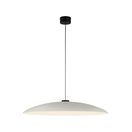 Santa & Cole Pendelleuchte HeadLed Metallic L von Santa & Cole White, 8 M / 315", Black Surface Dimmable 1-10V