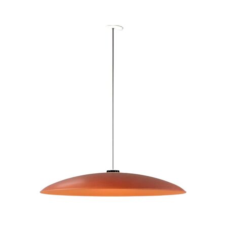Santa & Cole Pendelleuchte HeadLed Metallic L von Santa & Cole Hematite Red, 8 M / 315", White Built-In (Not Dimmable)