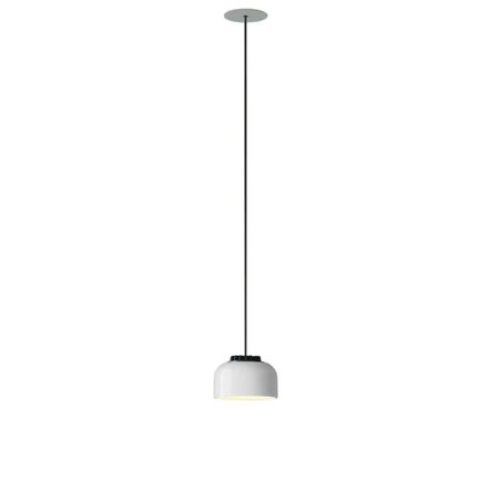 Santa & Cole Pendelleuchte HeadLed Ceramic S von Santa & Cole Hellrosa RAL 3015, White, Weiss / Weiss, 3 M / 118.1", White Built-In (Not Dimmable)