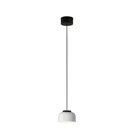 Santa & Cole Pendelleuchte HeadLed Ceramic S von Santa & Cole Hellrosa RAL 3015, White, Weiss / Weiss, 8 M / 315", Black Surface Dimmable 1-10V