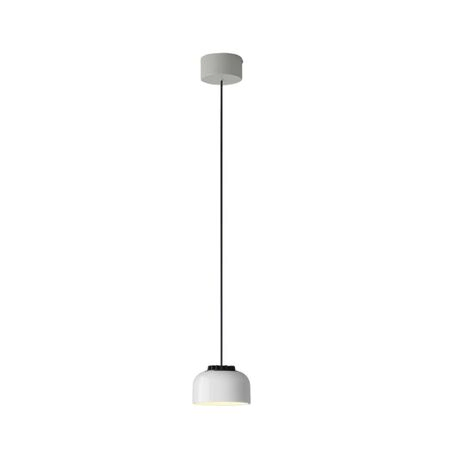Santa & Cole Pendelleuchte HeadLed Ceramic S von Santa & Cole Hellrosa RAL 3015, White, Weiss / Weiss, 8 M / 315", White Surface (Not Dimmable)