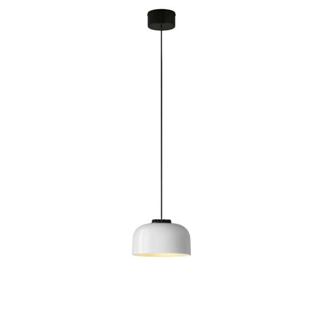 Santa & Cole Pendelleuchte HeadLed Ceramic L von Santa & Cole  Hellrosa RAL 3015, White, Weiss / Weiss, 3 M / 118.1", Black Surface (Not Dimmable)
