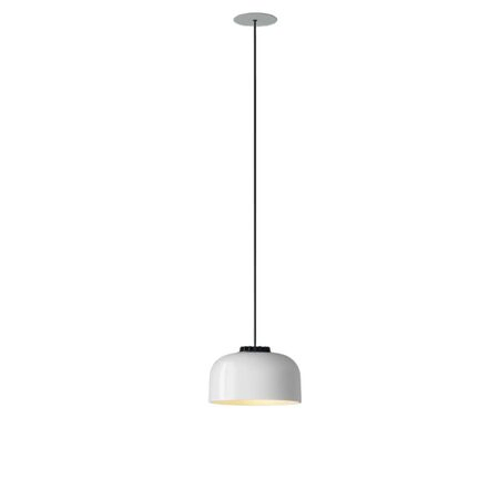 Santa & Cole Pendelleuchte HeadLed Ceramic L von Santa & Cole  Hellrosa RAL 3015, White, Weiss / Weiss, 3 M / 118.1", White Built-In (Not Dimmable)